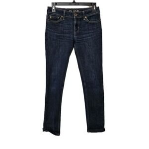 DL1961 Angel Mid-Rise Skinny Ankle Jeans Womens 25 Blue Mariner 1214 Dark Wash